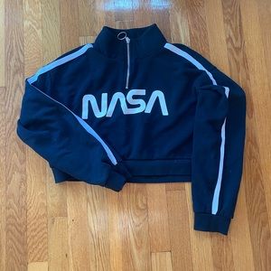 NASA Cropped Sweatshirt- Size Small